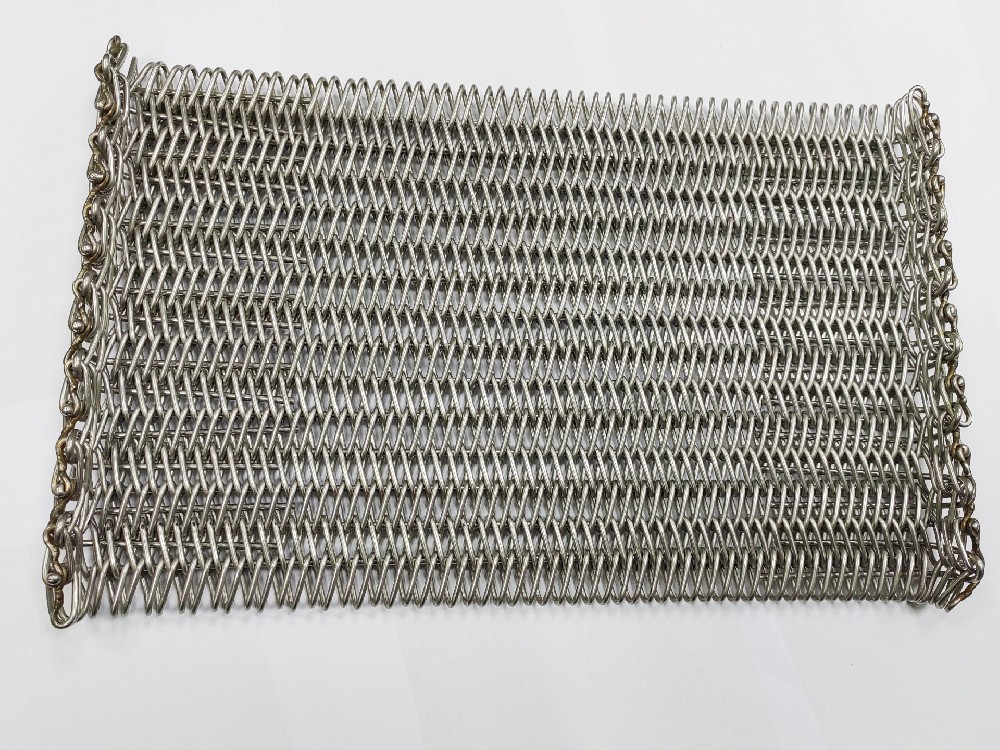 compound balanced weave mesh belt in double spirals